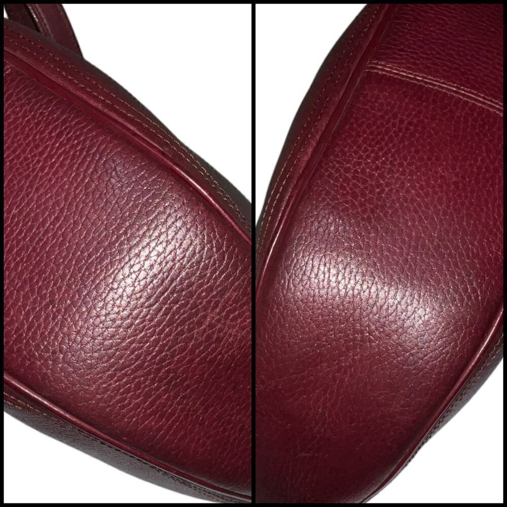 CARTIER Must De Vintage Bordeaux Pebbled Leather Shoulder Bag - Picture 6 of 14